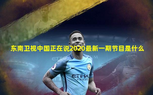 东南卫视中国正在说2020最新一期节目是什么