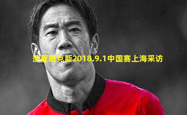 莎夏班克斯2018.9.1中国赛上海采访